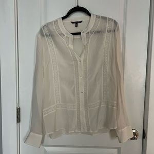 Sheer white blouse